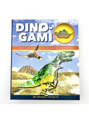 Dino Gami Origami Kit With Book plus 100 Sheets Of Special Paper 20 Dino Project